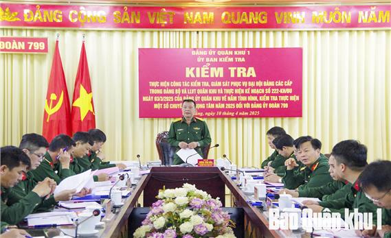 Nâng cao hiệu quả công tác kiểm tra, giám sát, thi hành kỷ luật đảng trong Đảng bộ Quân khu